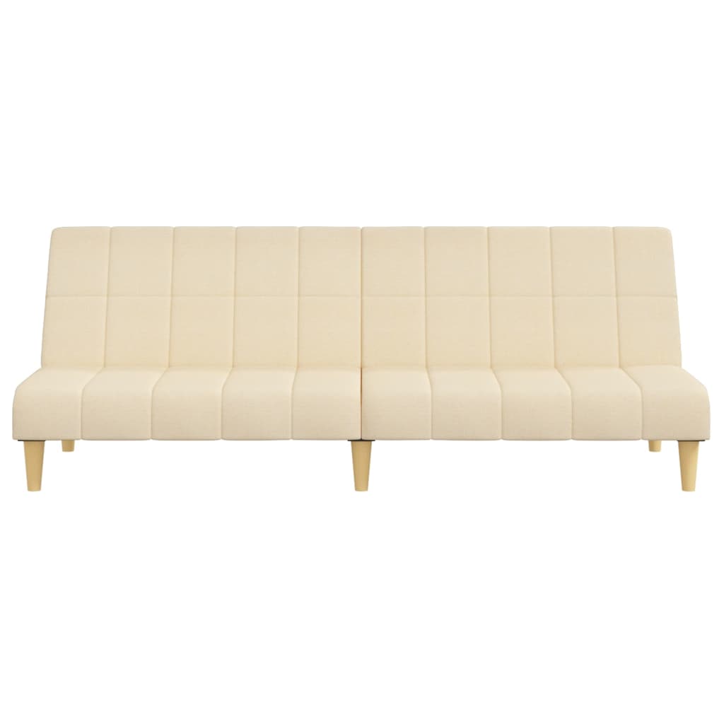 Divano Letto a 2 Posti-Sofa Letto 2 Posti-Daybed Crema in Tessuto 346075