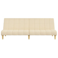 Divano Letto a 2 Posti-Sofa Letto 2 Posti-Daybed Crema in Tessuto 346075