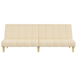 Divano Letto a 2 Posti-Sofa Letto 2 Posti-Daybed Crema in Tessuto 346075