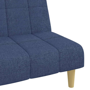 Divano Letto a 2 Posti-Sofa Letto 2 Posti-Daybed Blu in Tessuto 257812