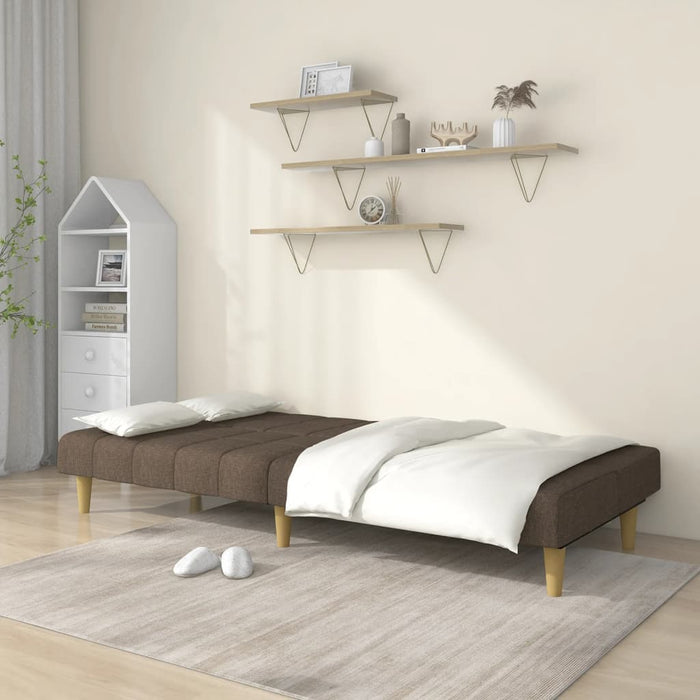 Divano Letto a 2 Posti-Sofa Letto 2 Posti-Daybed Tortora in Tessuto 682105