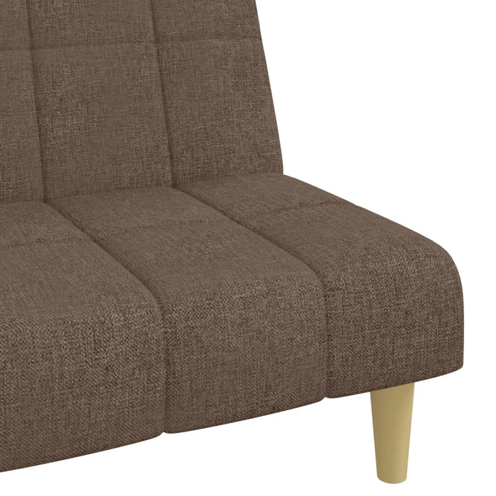Divano Letto a 2 Posti-Sofa Letto 2 Posti-Daybed Tortora in Tessuto 682105