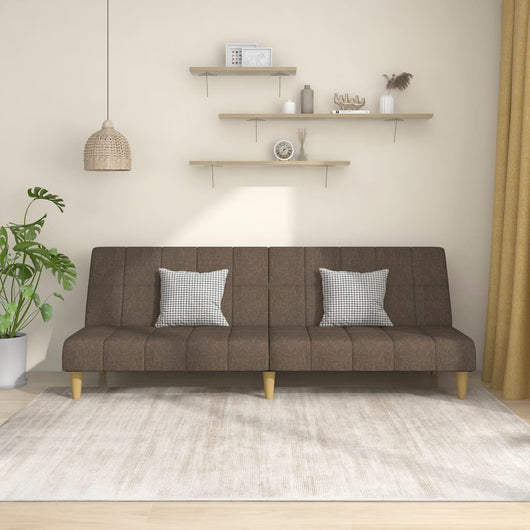 Divano Letto a 2 Posti-Sofa Letto 2 Posti-Daybed Tortora in Tessuto 682105