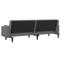 Divano Letto a 2 Posti con 2 Cuscini-Sofa Letto 2 Posti-Daybed Grigio Chiaro in Tessuto 797896