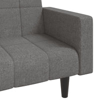 Divano Letto a 2 Posti con 2 Cuscini-Sofa Letto 2 Posti-Daybed Grigio Chiaro in Tessuto 797896