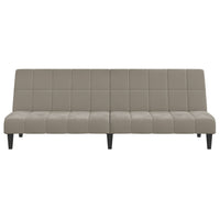 Divano Letto a 2 Posti-Sofa Letto 2 Posti-Daybed Grigio Chiaro in Velluto 626405