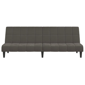 Divano Letto a 2 Posti-Sofa Letto 2 Posti-Daybed Grigio Scuro in Velluto 659702