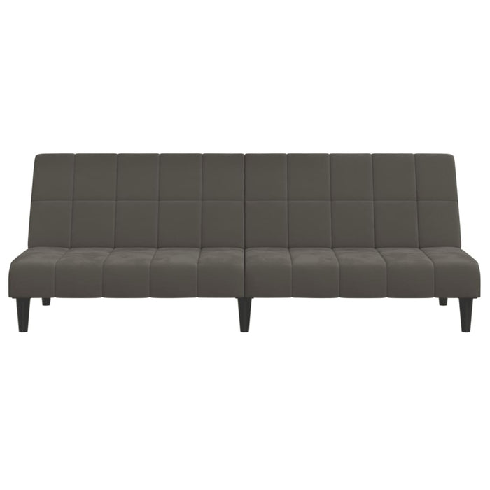 Divano Letto a 2 Posti-Sofa Letto 2 Posti-Daybed Grigio Scuro in Velluto 659702
