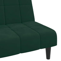 Divano Letto a 2 Posti-Sofa Letto 2 Posti-Daybed Verde Scuro in Velluto 587836
