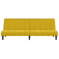Divano Letto a 2 Posti-Sofa Letto 2 Posti-Daybed Giallo in Velluto 463813