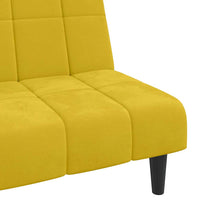 Divano Letto a 2 Posti-Sofa Letto 2 Posti-Daybed Giallo in Velluto 463813