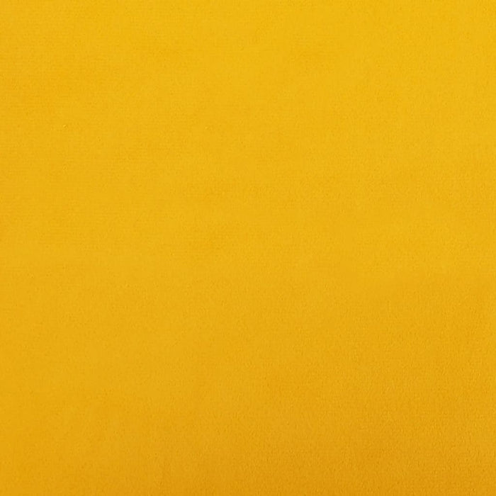 Divano Letto a 2 Posti Giallo in Velluto 375845