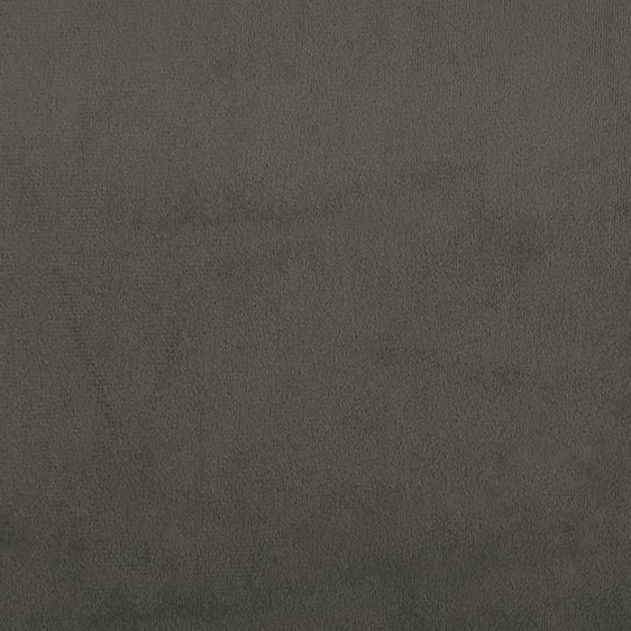 Divano Letto a 2 Posti con 2 Cuscini Grigio Scuro in Velluto 375848