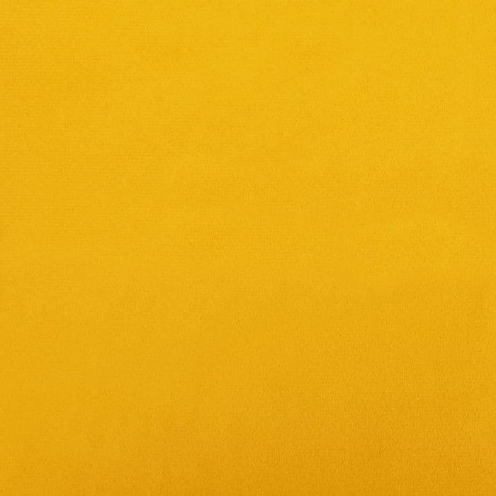 Divano Letto a 2 Posti con 2 Cuscini Giallo in Velluto 375851