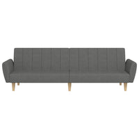 Divano Letto a 2 Posti Grigio Chiaro in Tessuto 375852