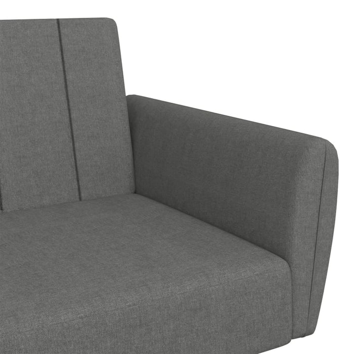Divano Letto a 2 Posti-Sofa Letto 2 Posti-Daybed Grigio Chiaro in Tessuto 546496