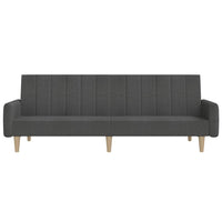 Divano Letto a 2 Posti-Sofa Letto 2 Posti-Daybed Grigio Scuro in Tessuto 370805