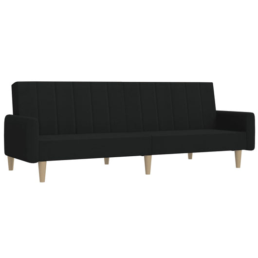 Divano Letto a 2 Posti-Sofa Letto 2 Posti-Daybed Nero in Tessuto 629395