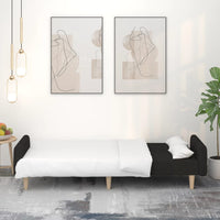 Divano Letto a 2 Posti Nero in Tessutocod mxl 111508