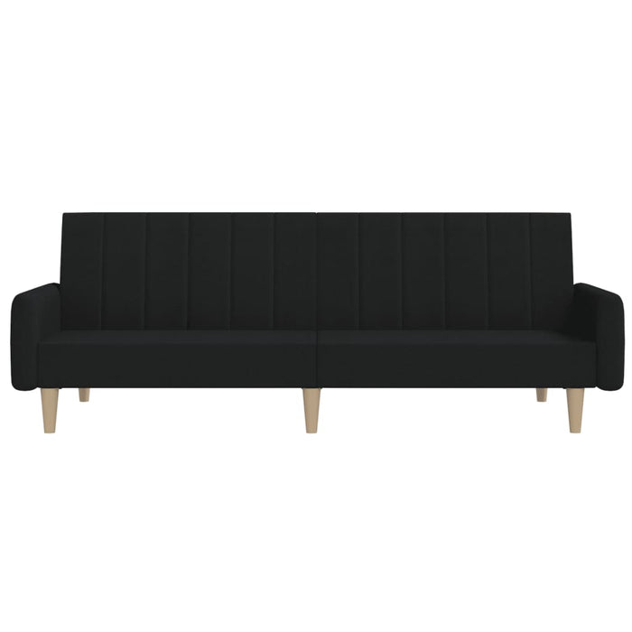 Divano Letto a 2 Posti-Sofa Letto 2 Posti-Daybed Nero in Tessuto 629395