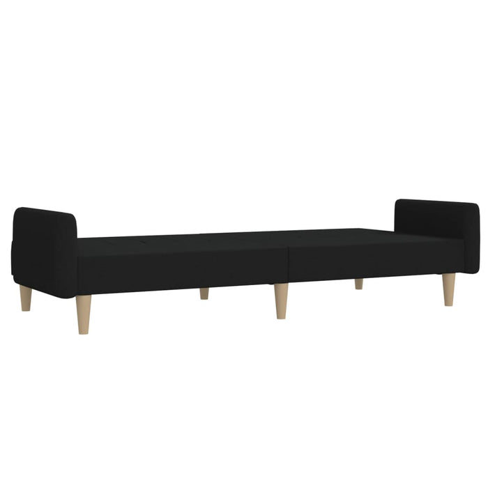 Divano Letto a 2 Posti-Sofa Letto 2 Posti-Daybed Nero in Tessuto 629395