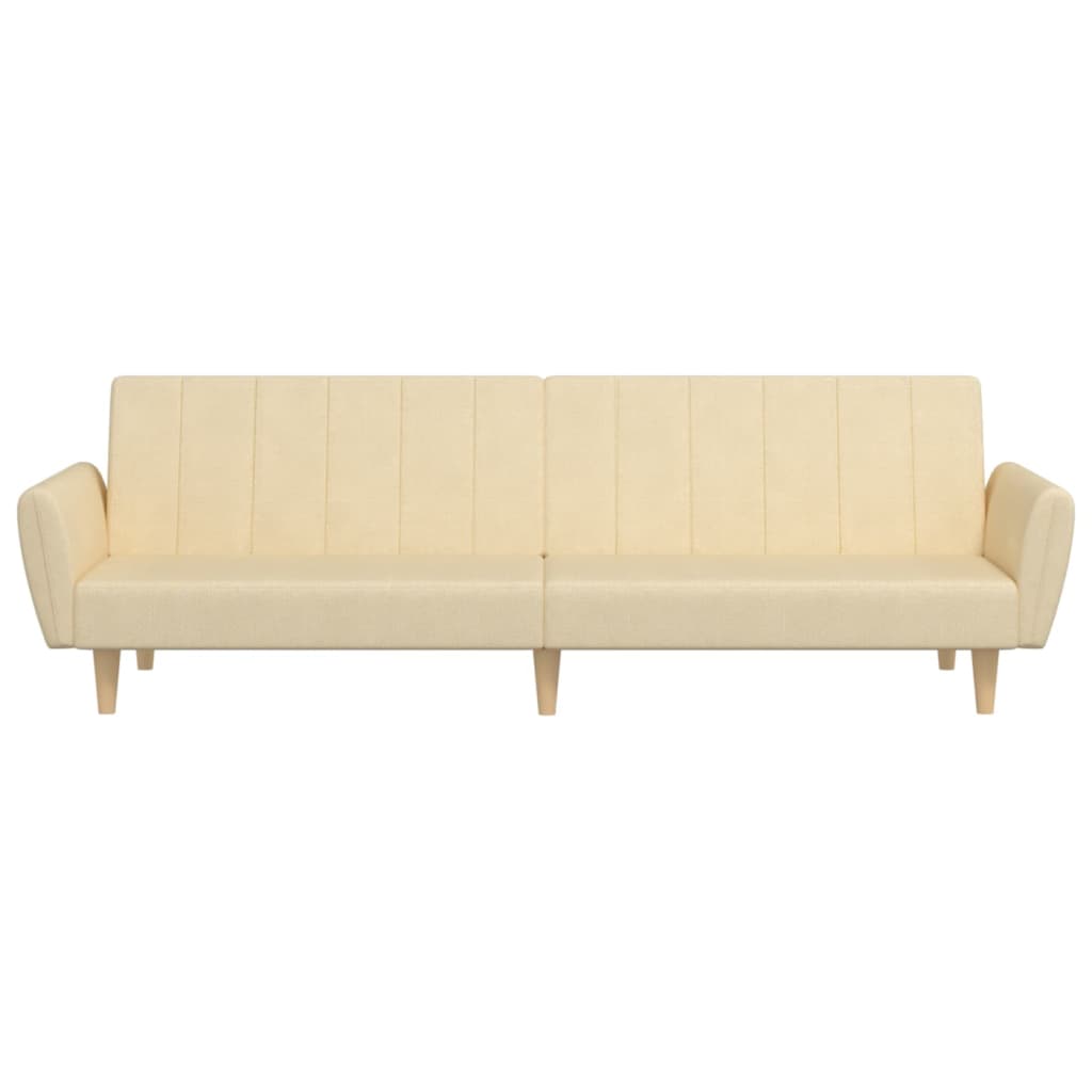 Divano Letto a 2 Posti-Sofa Letto 2 Posti-Daybed Crema in Tessuto 203580