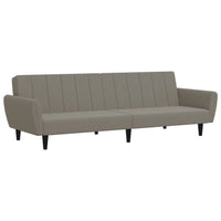 Divano Letto a 2 Posti-Sofa Letto 2 Posti-Daybed Grigio Chiaro in Velluto 143702