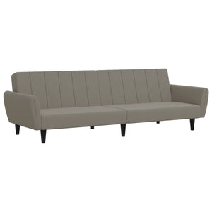 Divano Letto a 2 Posti-Sofa Letto 2 Posti-Daybed Grigio Chiaro in Velluto 143702