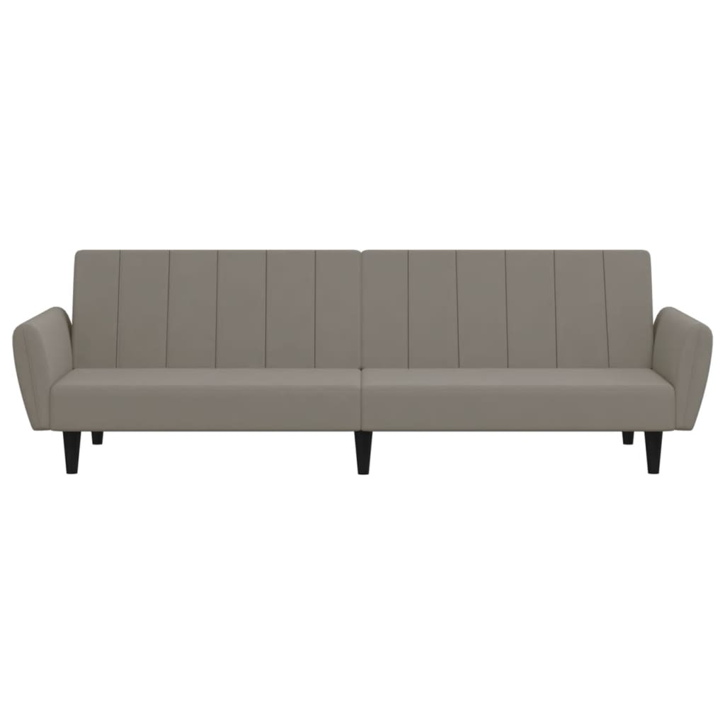 Divano Letto a 2 Posti-Sofa Letto 2 Posti-Daybed Grigio Chiaro in Velluto 143702