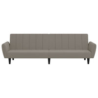 Divano Letto a 2 Posti-Sofa Letto 2 Posti-Daybed Grigio Chiaro in Velluto 143702