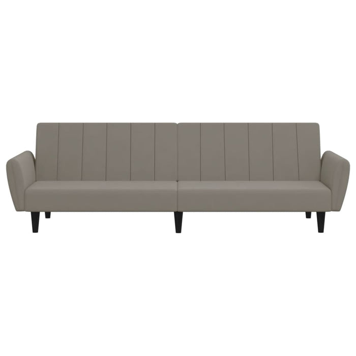 Divano Letto a 2 Posti-Sofa Letto 2 Posti-Daybed Grigio Chiaro in Velluto 143702