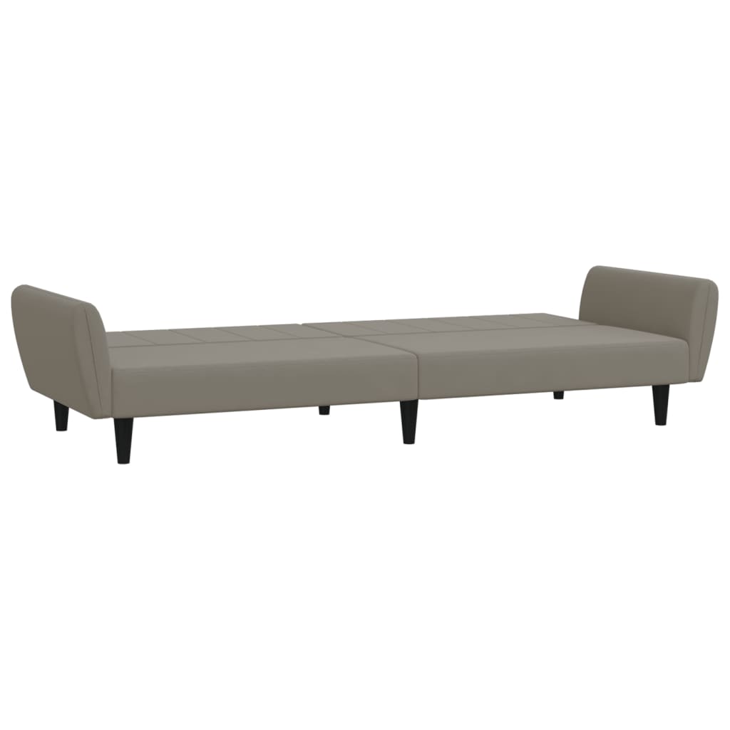 Divano Letto a 2 Posti-Sofa Letto 2 Posti-Daybed Grigio Chiaro in Velluto 143702