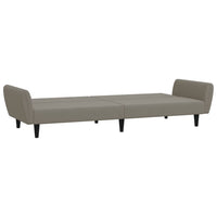 Divano Letto a 2 Posti-Sofa Letto 2 Posti-Daybed Grigio Chiaro in Velluto 143702