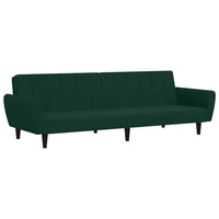 Divano Letto a 2 Posti-Sofa Letto 2 Posti-Daybed Verde Scuro in Velluto 451846