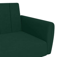 Divano Letto a 2 Posti-Sofa Letto 2 Posti-Daybed Verde Scuro in Velluto 451846