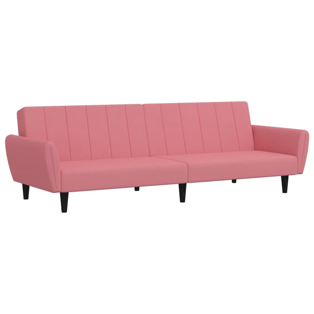 Divano Letto a 2 Posti Rosa in Vellutocod mxl 113247
