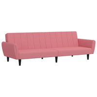 Divano Letto a 2 Posti Rosa in Vellutocod mxl 113247
