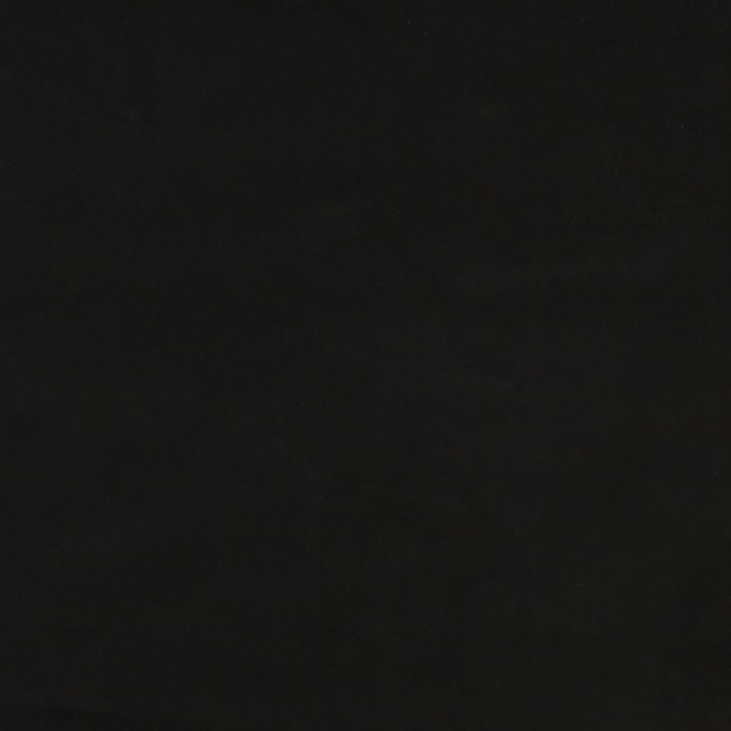 Divano Letto a 2 Posti Nero in Velluto 375863