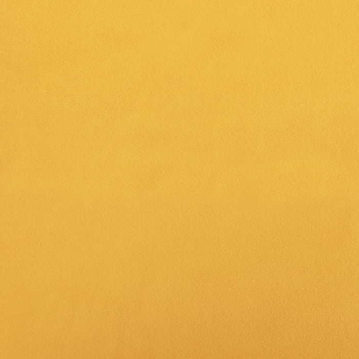 Divano Letto a 2 Posti Giallo in Velluto 375864