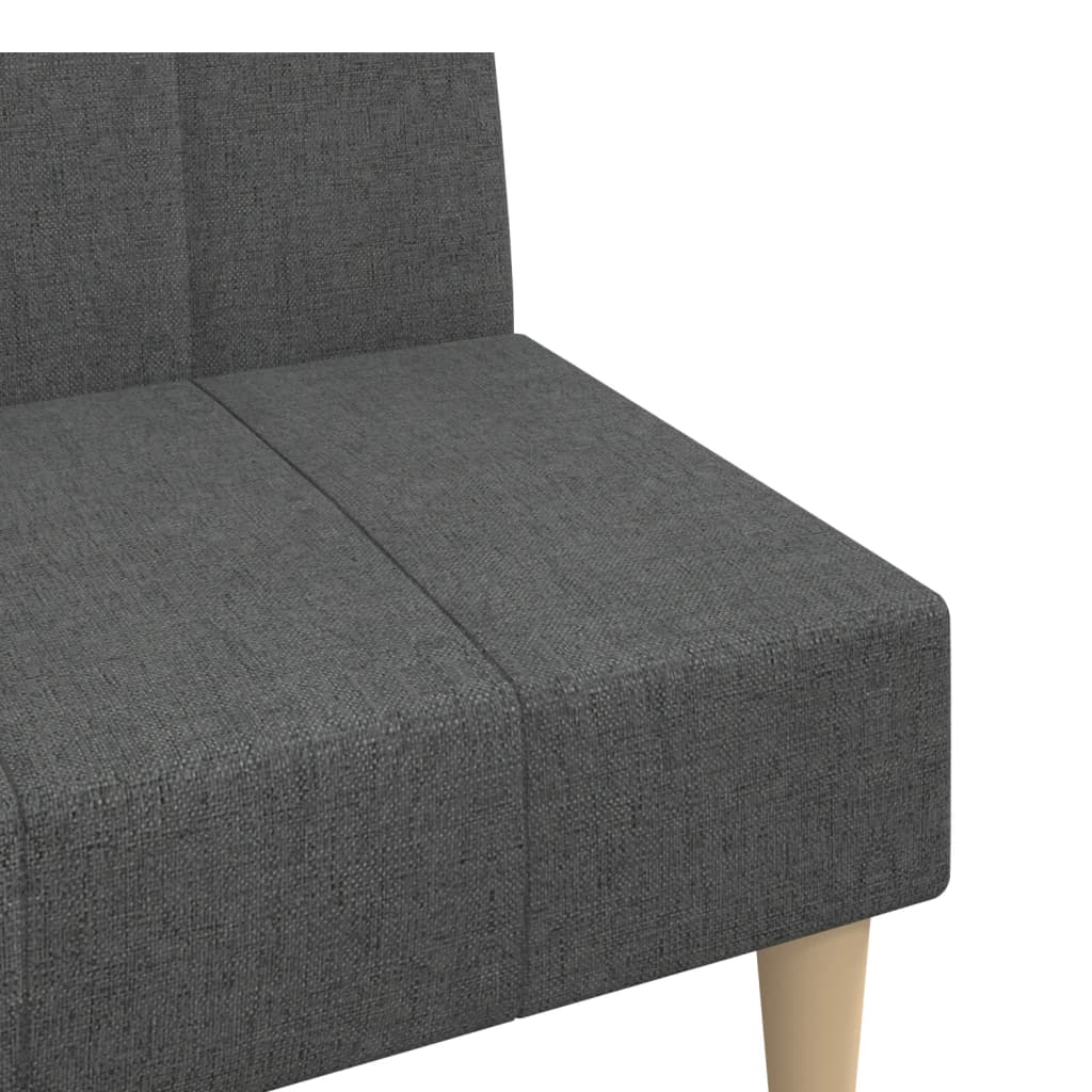 Divano Letto a 2 Posti-Sofa Letto 2 Posti-Daybed Grigio Scuro in Tessuto 345184