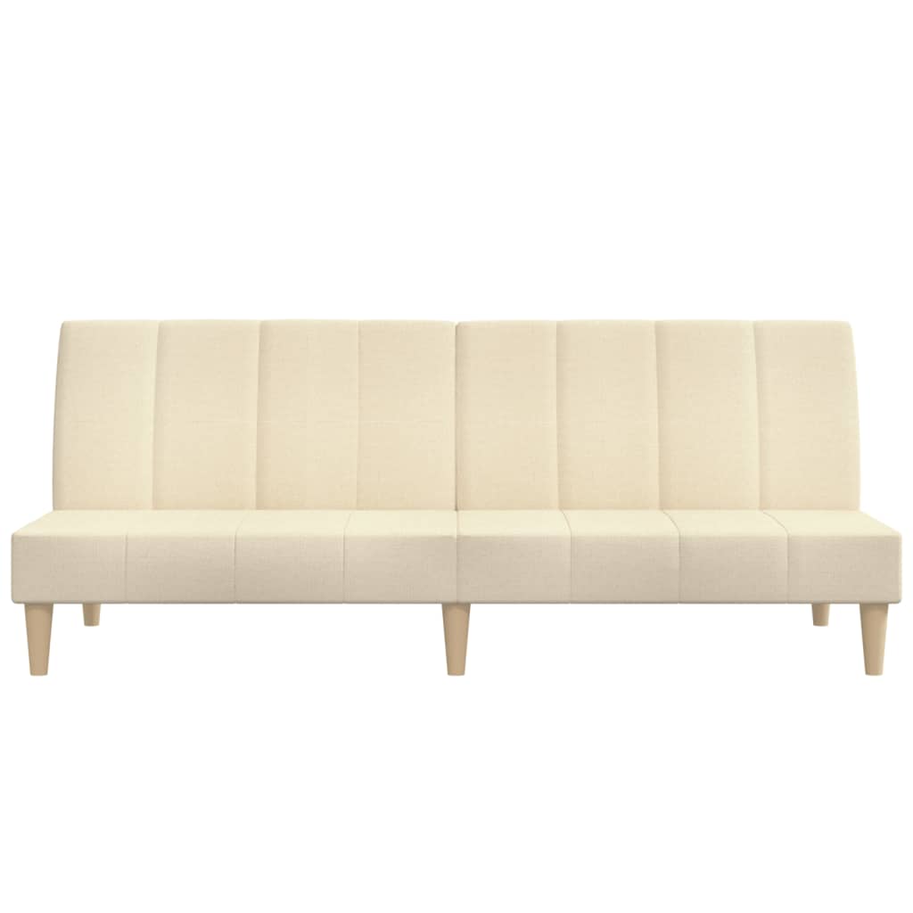 Divano Letto a 2 Posti-Sofa Letto 2 Posti-Daybed Crema in Tessuto 462048