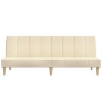 Divano Letto a 2 Posti-Sofa Letto 2 Posti-Daybed Crema in Tessuto 462048
