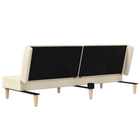 Divano Letto a 2 Posti-Sofa Letto 2 Posti-Daybed Crema in Tessuto 462048