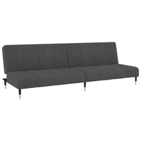 Divano Letto a 2 Posti-Sofa Letto 2 Posti-Daybed Grigio Scuro in Velluto 905076