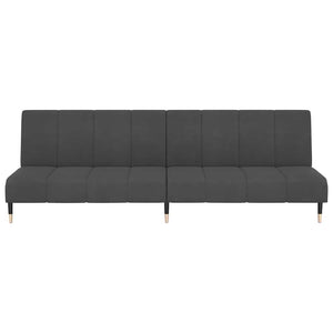 Divano Letto a 2 Posti-Sofa Letto 2 Posti-Daybed Grigio Scuro in Velluto 905076