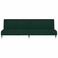 Divano Letto a 2 Posti-Sofa Letto 2 Posti-Daybed Verde Scuro in Velluto 294689