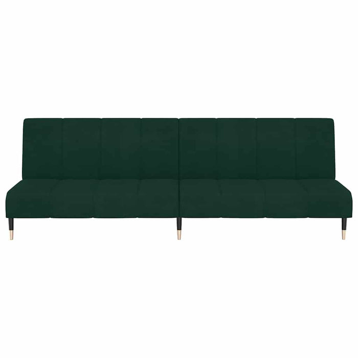 Divano Letto a 2 Posti-Sofa Letto 2 Posti-Daybed Verde Scuro in Velluto 294689