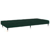 Divano Letto a 2 Posti-Sofa Letto 2 Posti-Daybed Verde Scuro in Velluto 294689