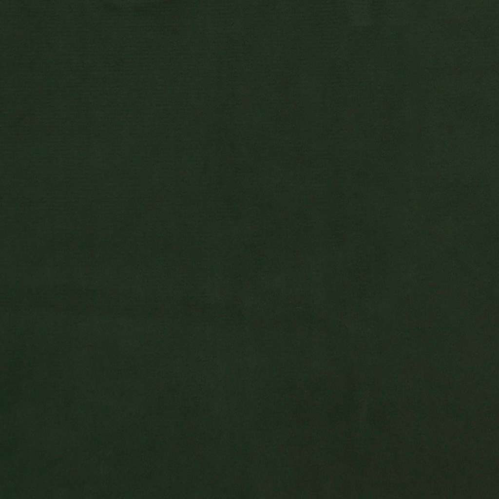 Divano Letto a 2 Posti Verde Scuro in Velluto 375876