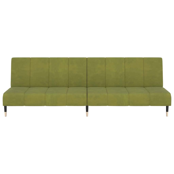 Divano Letto a 2 Posti-Sofa Letto 2 Posti-Daybed Verde Chiaro in Velluto 268788